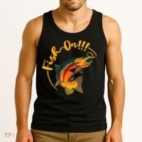 Fish On!!! Rainbow Trout Fishing Tank Top thumb 3