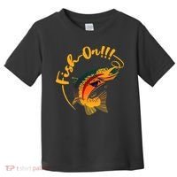 Fish On!!! Rainbow Trout Fishing Toddler T-Shirt thumb 0