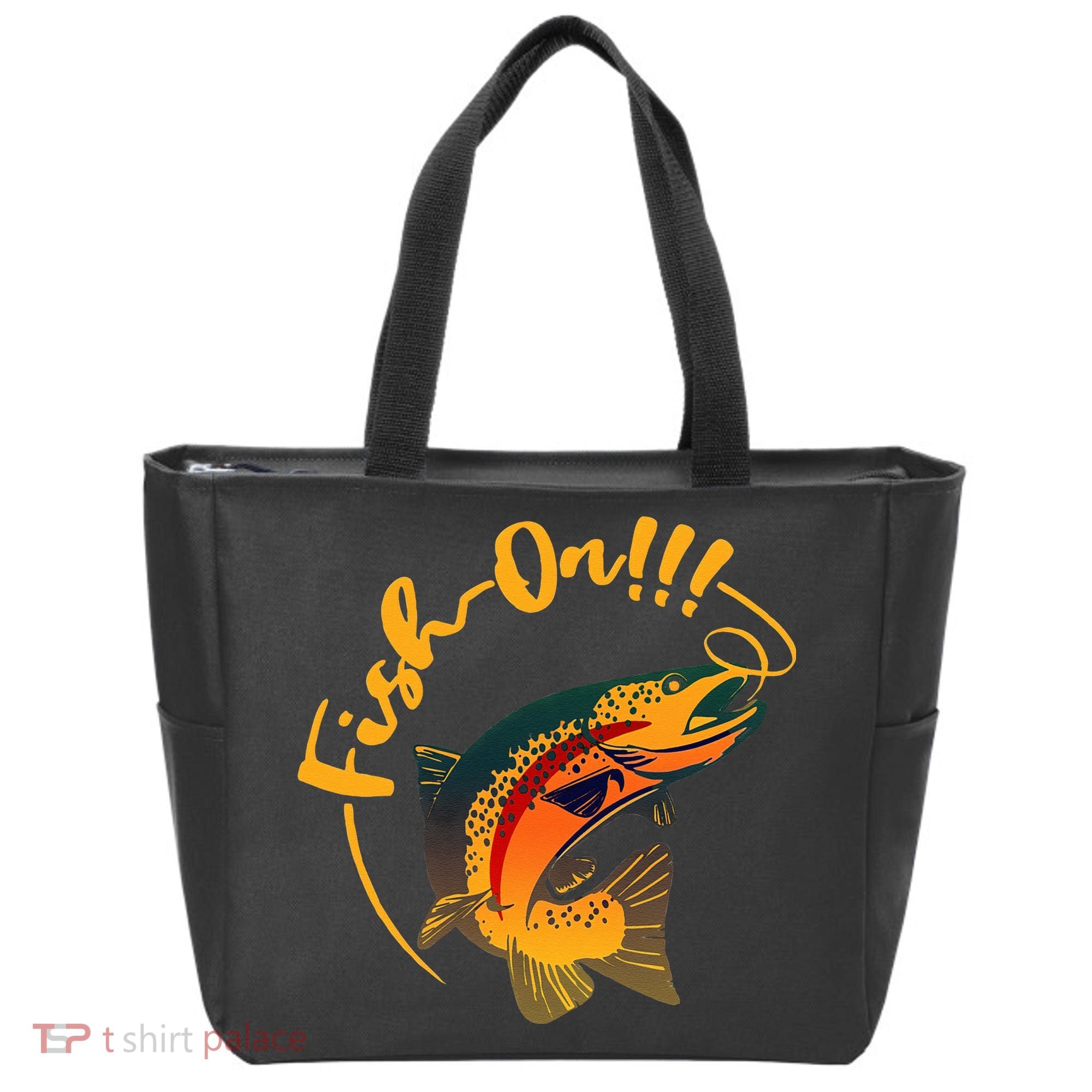 Fish On!!! Rainbow Trout Fishing Tote Bag