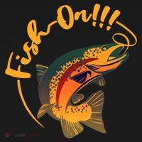 Fish On!!! Rainbow Trout Fishing Funny Gift Backpack thumb 2