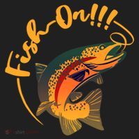 Fish On!!! Rainbow Trout Fishing Funny Gift Hat thumb 2