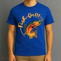Fish On!!! Rainbow Trout Fishing Funny Gift T-Shirt thumb 3