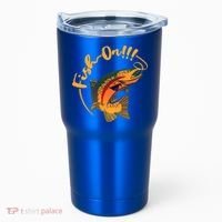 Fish On!!! Rainbow Trout Fishing Funny Gift Tumbler thumb 0