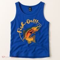 Fish On!!! Rainbow Trout Fishing Funny Gift Tank Top thumb 2