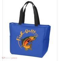 Fish On!!! Rainbow Trout Fishing Funny Gift Tote Bag thumb 3