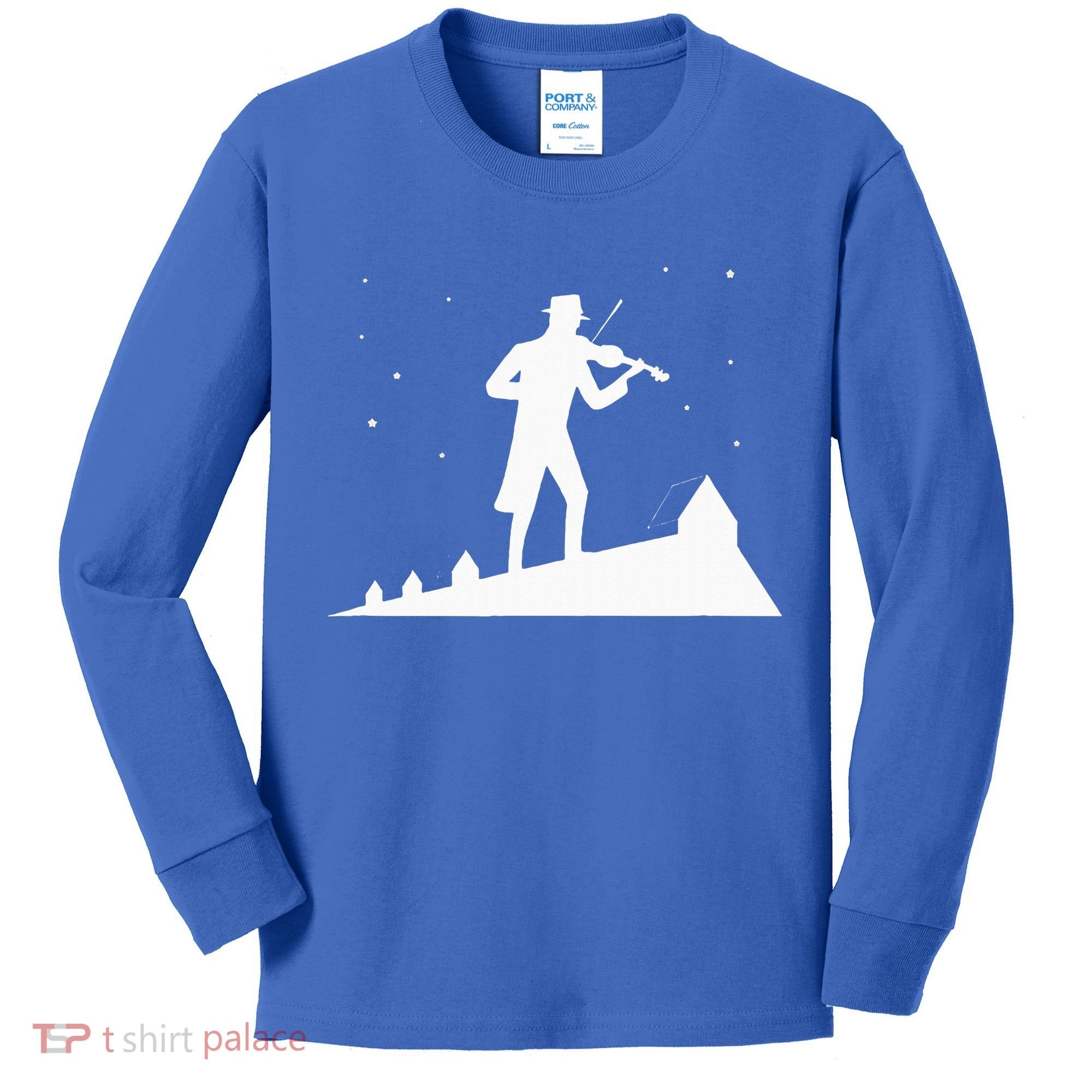 Fiddler On Roof Retro Musical Theater Broadway Theatre Kids Long Sleeve Shirt