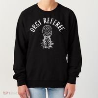 Funny Orgy Referee Upside Down Pineapple Swinger Women's Sweatshirt thumb 0