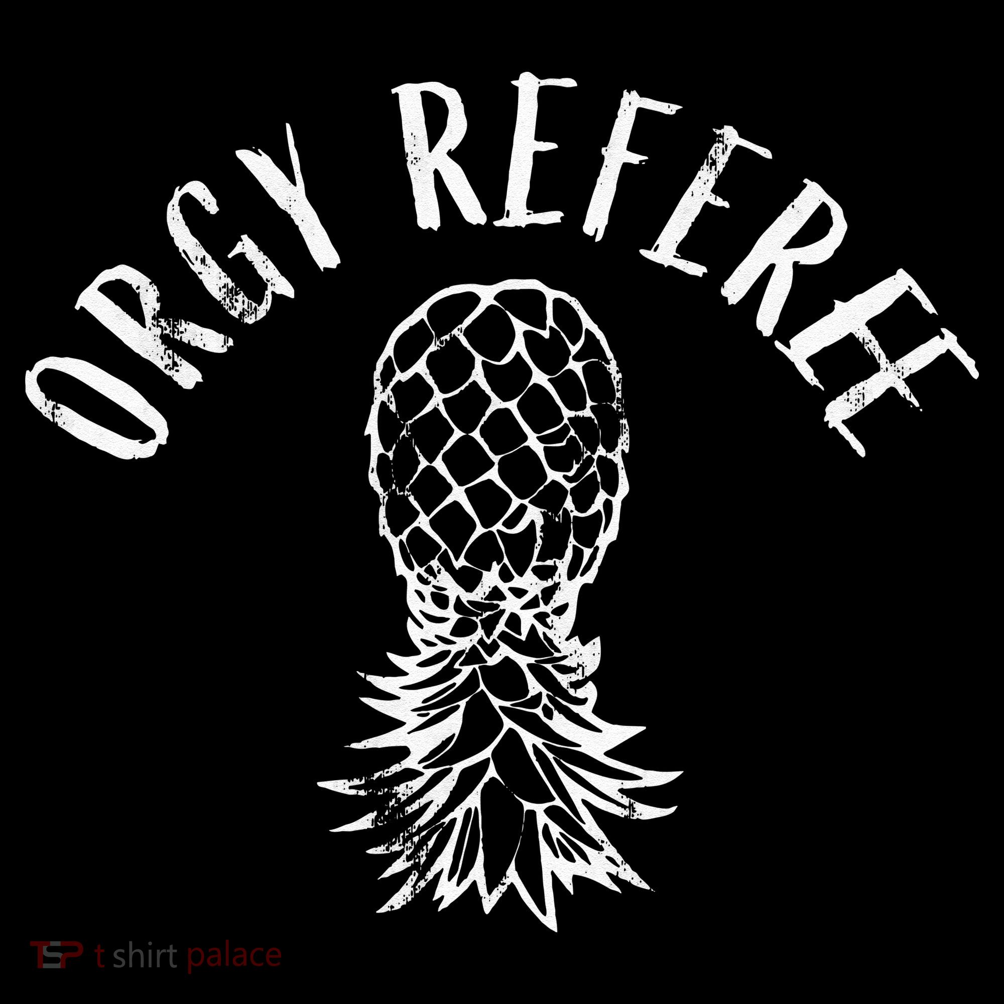 Funny Orgy Referee Upside Down Pineapple Swinger Women's Hoodie