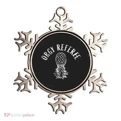 Funny Orgy Referee Upside Down Pineapple Swinger Ornament