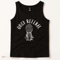 Funny Orgy Referee Upside Down Pineapple Swinger Tank Top thumb 2