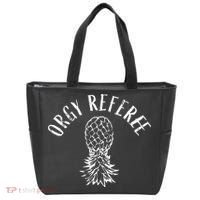 Funny Orgy Referee Upside Down Pineapple Swinger Tote Bag thumb 0