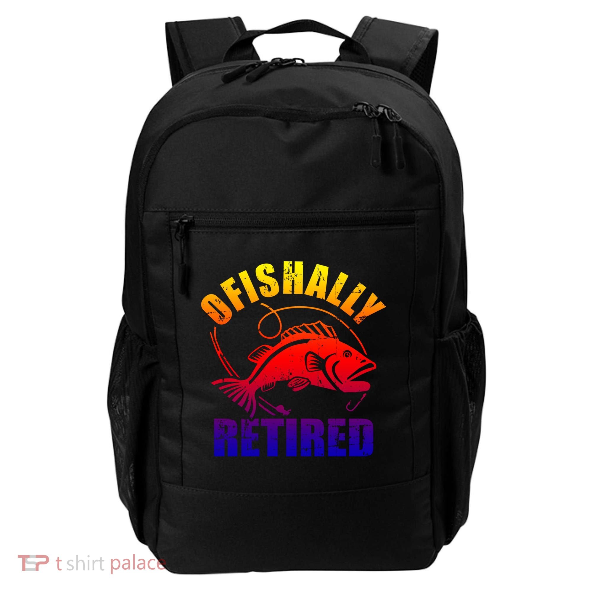 Fishing Ofishally Retired Gift Backpack