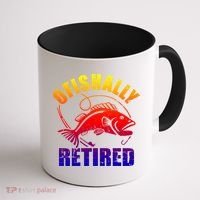 Fishing Ofishally Retired Gift Coffee Mug thumb 1