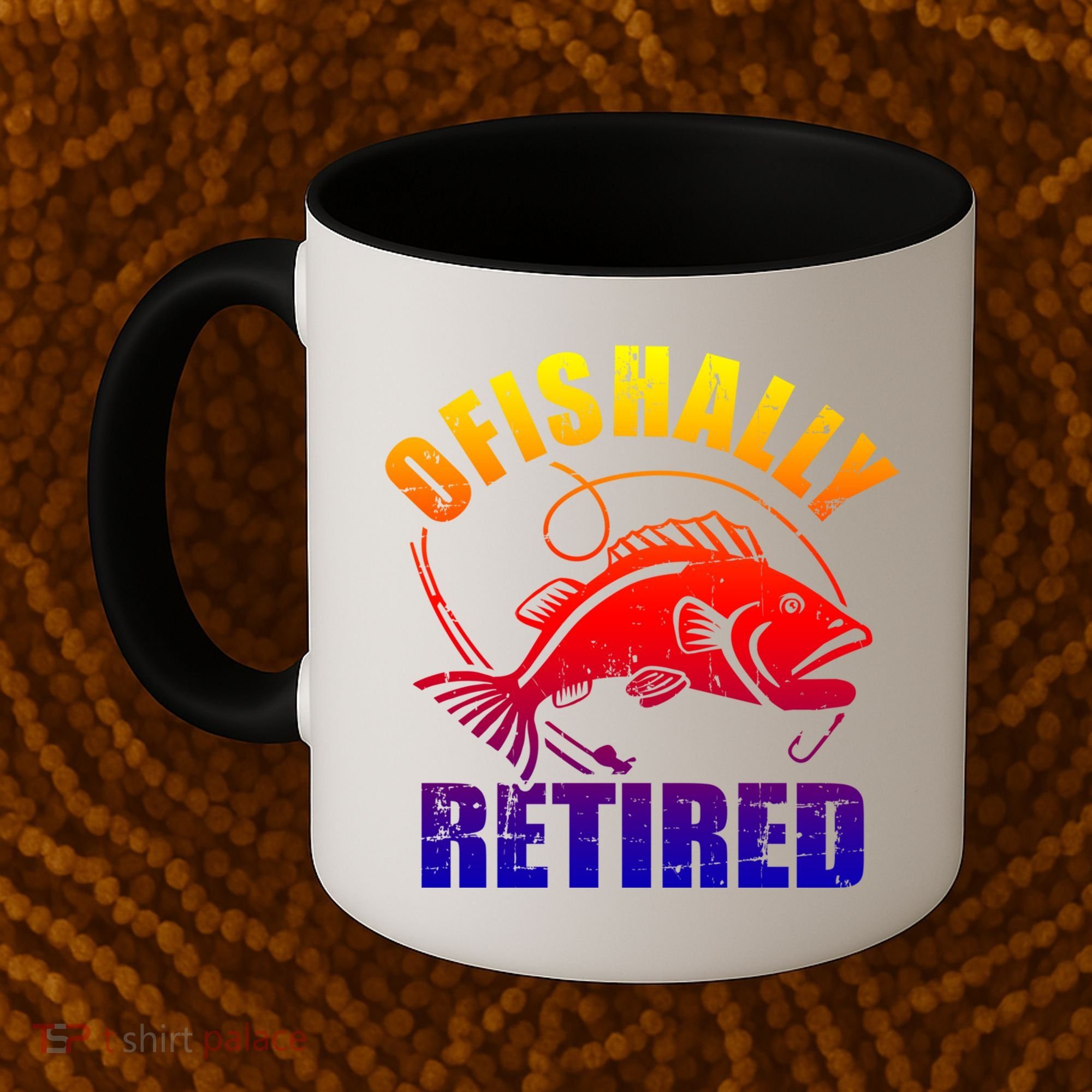 Fishing Ofishally Retired Gift Coffee Mug