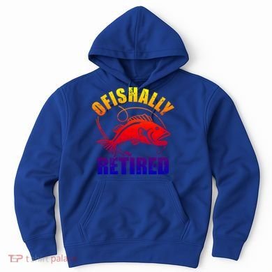 Fishing Ofishally Retired Gift Hoodie