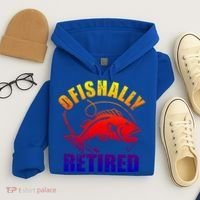 Fishing Ofishally Retired Gift Hoodie thumb 4