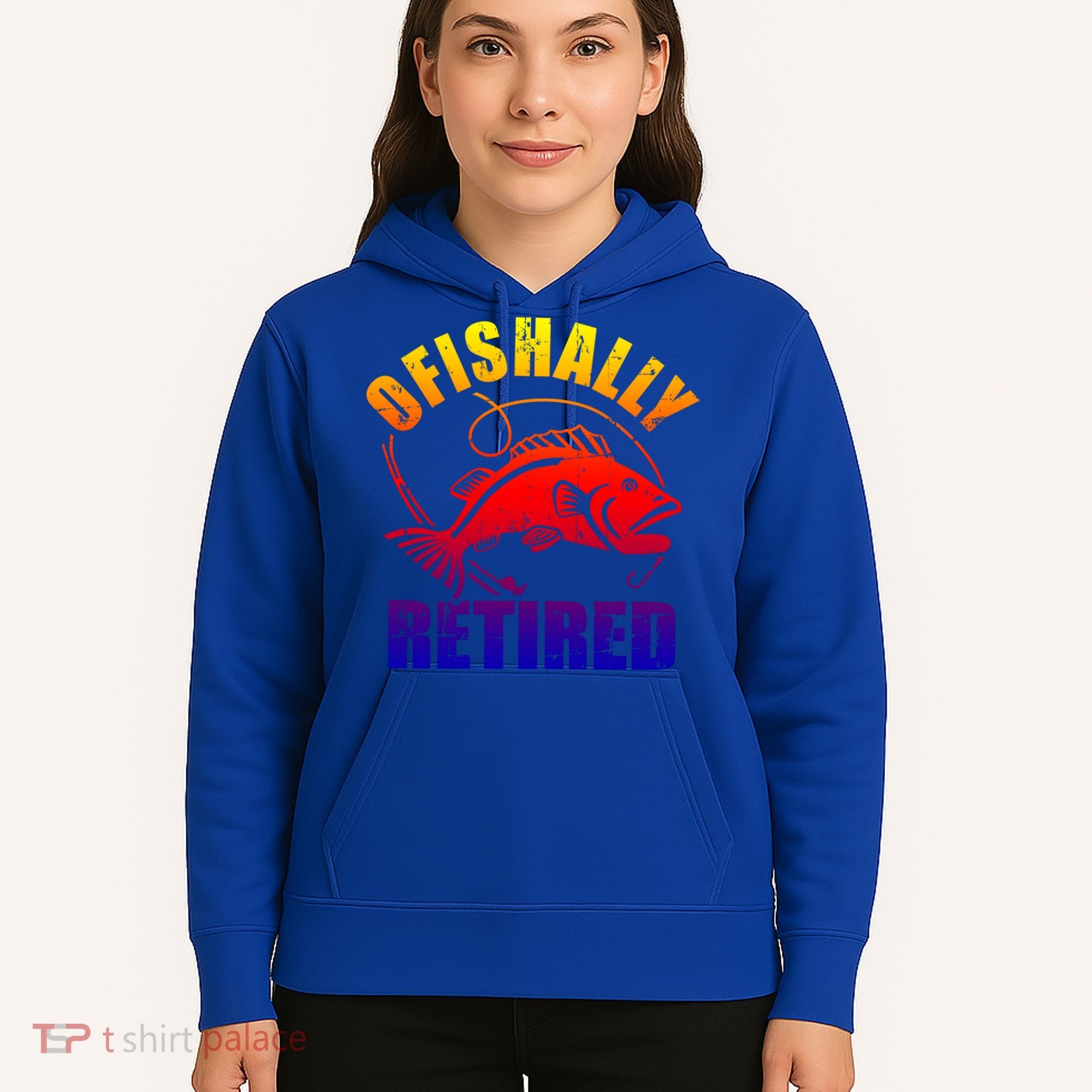 Fishing Ofishally Retired Gift Hoodie