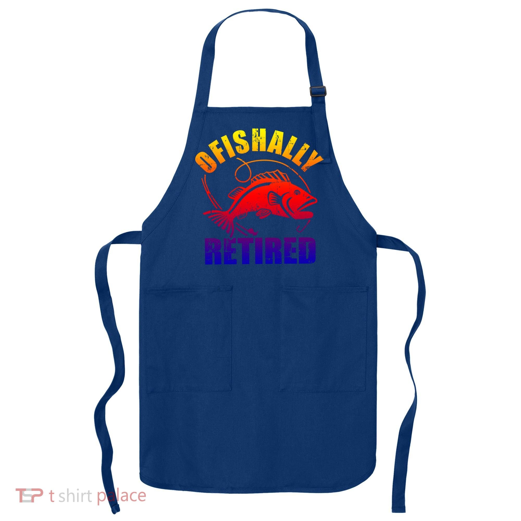 Fishing Ofishally Retired Gift Apron