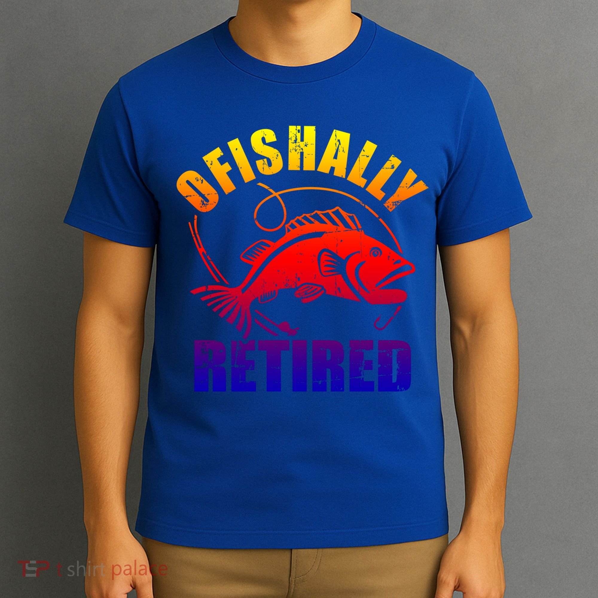 Fishing Ofishally Retired Gift T-Shirt