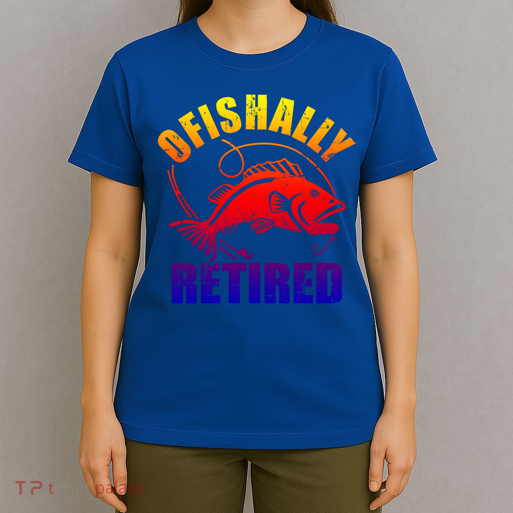 Fishing Ofishally Retired Gift T-Shirt