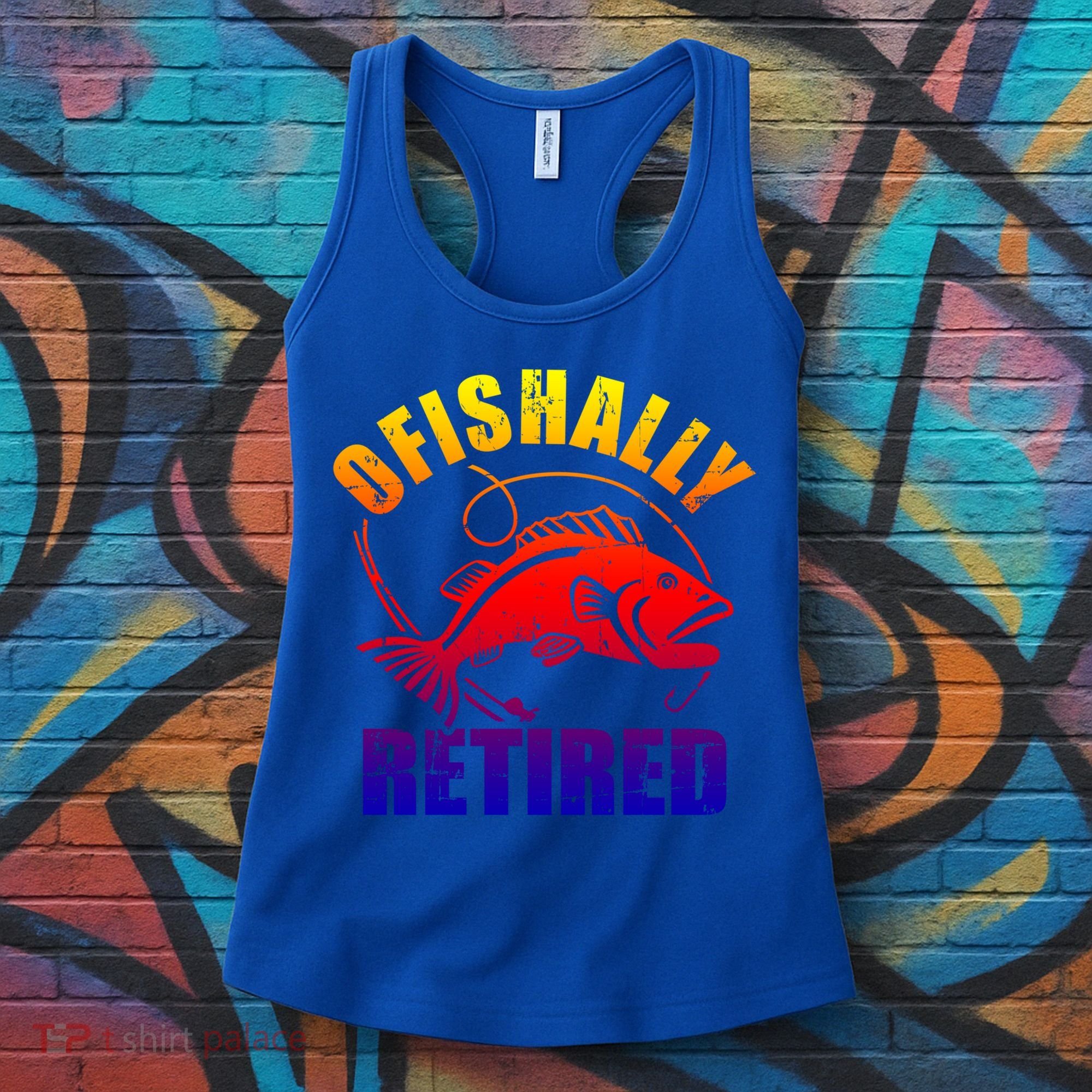 Fishing Ofishally Retired Gift Women's Tank Top