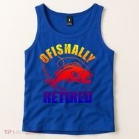 Fishing Ofishally Retired Gift Tank Top thumb 2