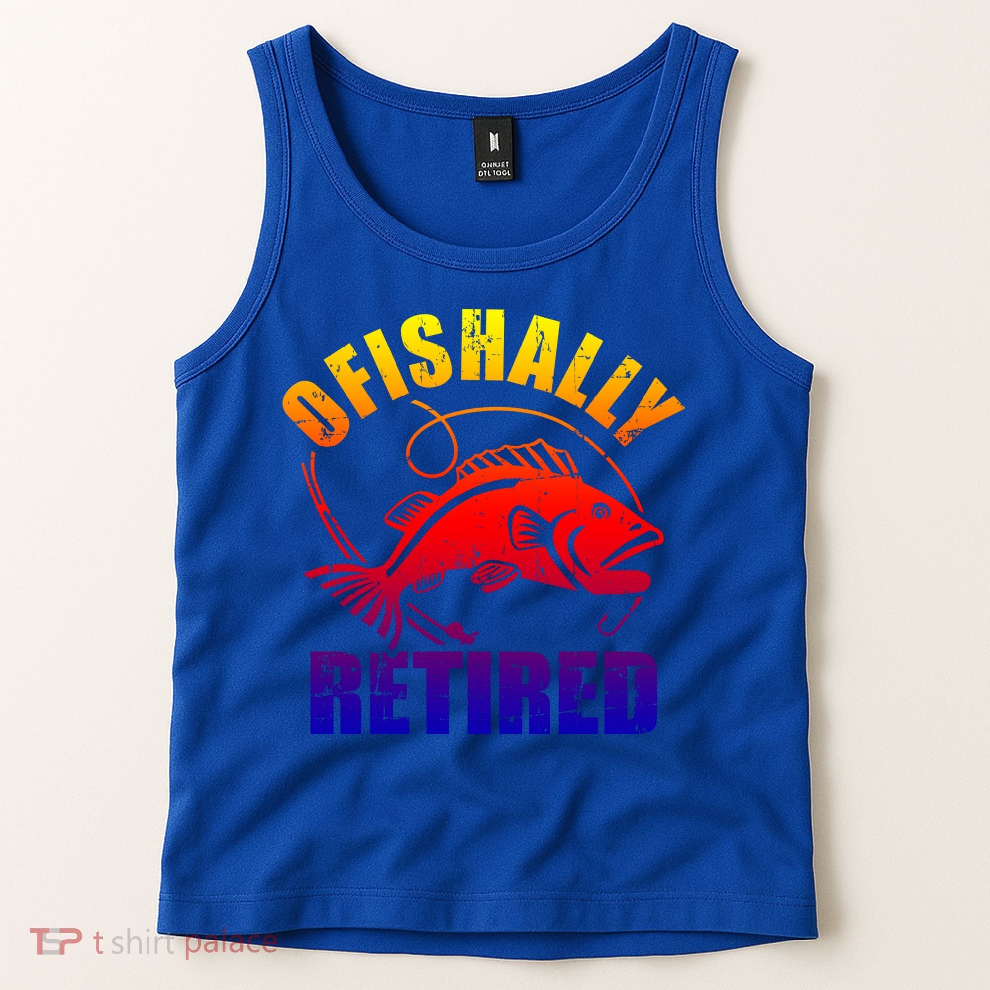 Fishing Ofishally Retired Gift Tank Top
