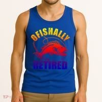 Fishing Ofishally Retired Gift Tank Top thumb 3