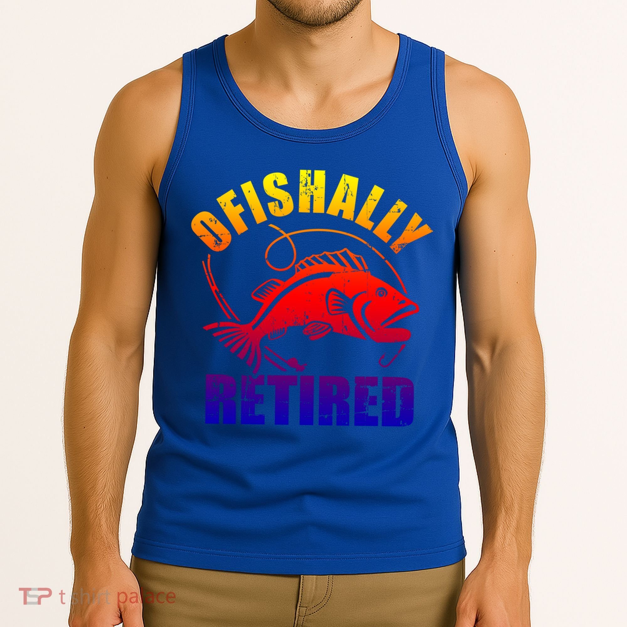 Fishing Ofishally Retired Gift Tank Top