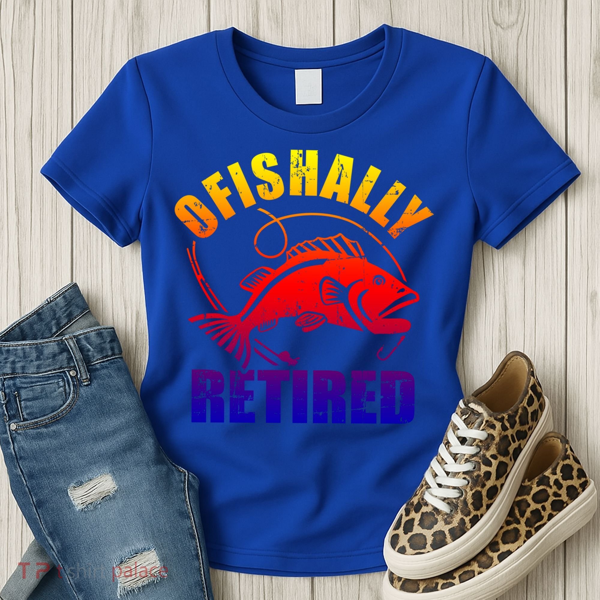 Fishing Ofishally Retired Gift Women's T-Shirt