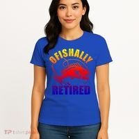 Fishing Ofishally Retired Gift Women's T-Shirt thumb 4