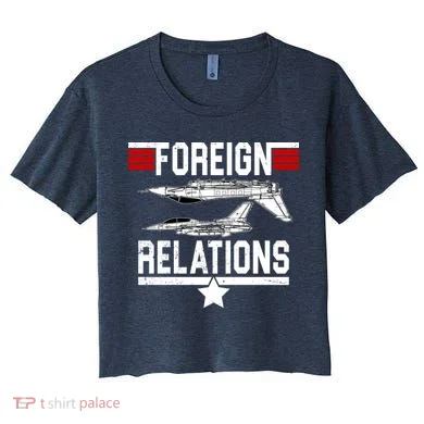 Foreign Relations Women's Crop Top Tee