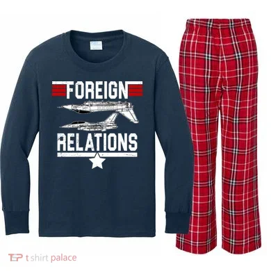 Foreign Relations Kids Long Sleeve Plaid Pajama Set