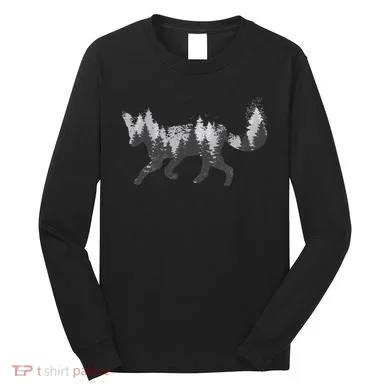 Forest Fox Animal Long Sleeve Shirt