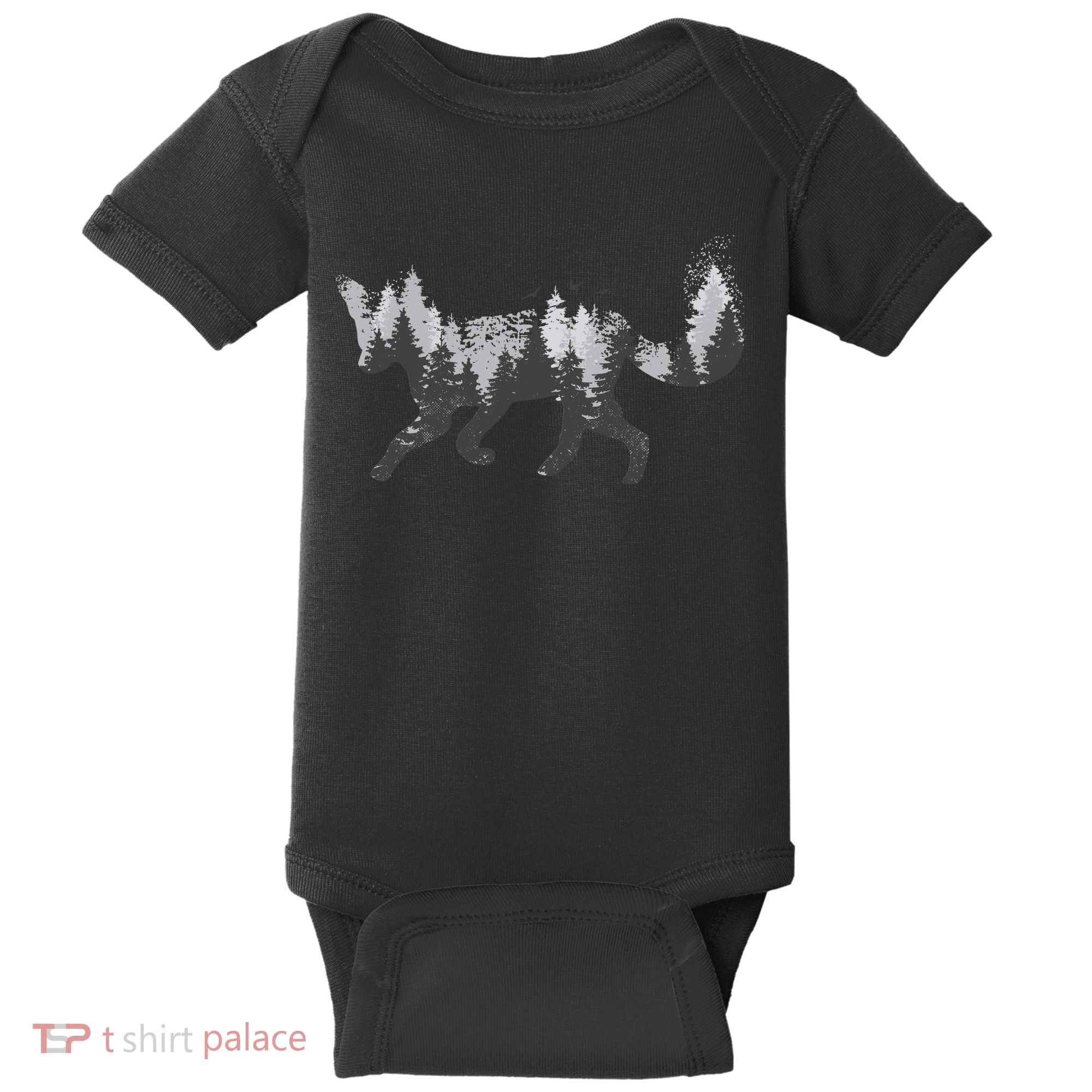 Forest Fox Animal Baby Bodysuit