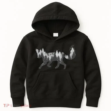 Forest Fox Animal Kids Hoodie