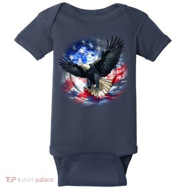 Forever Free United States Eagle Baby Bodysuit