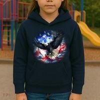 Forever Free United States Eagle Kids Hoodie thumb 3