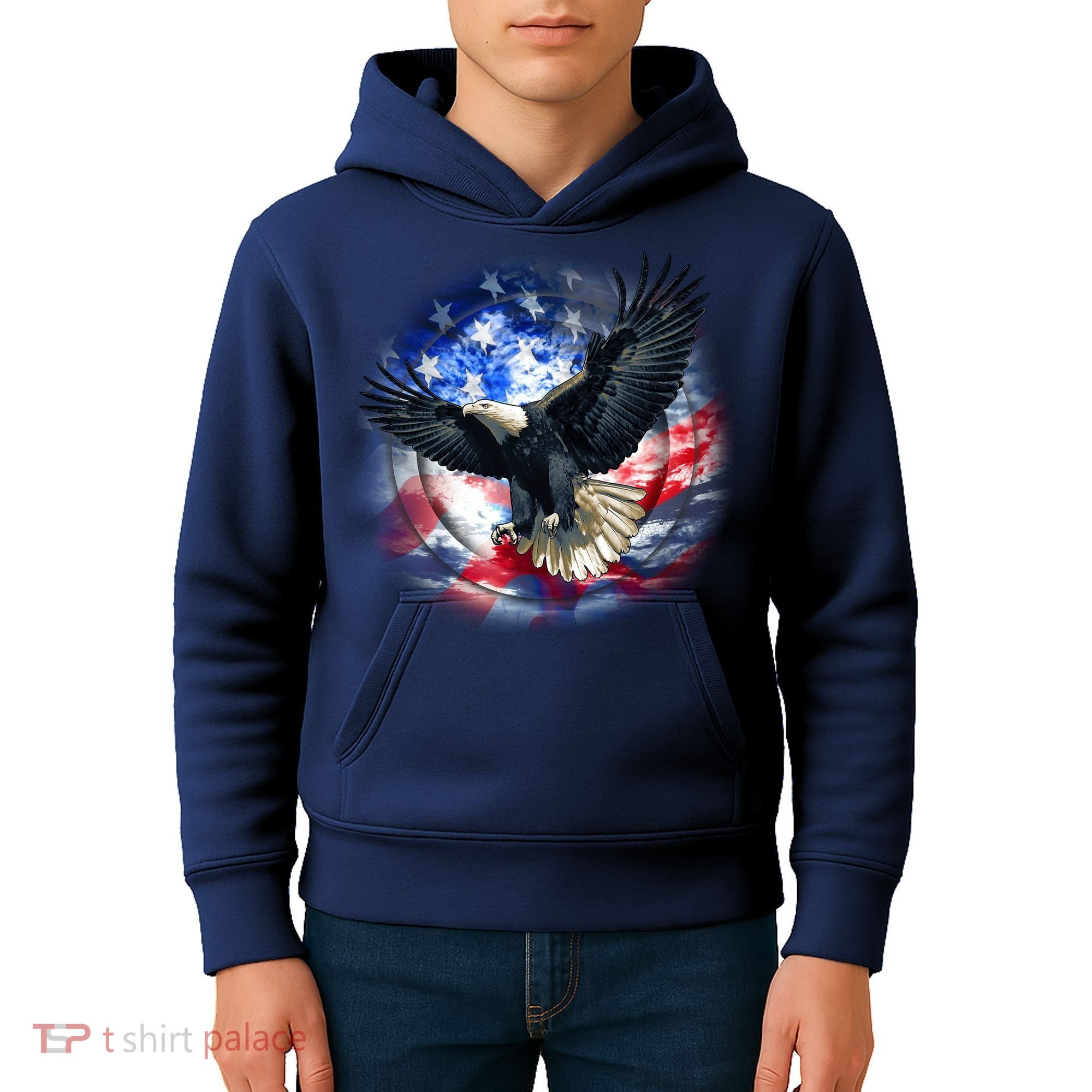 Forever Free United States Eagle Kids Hoodie