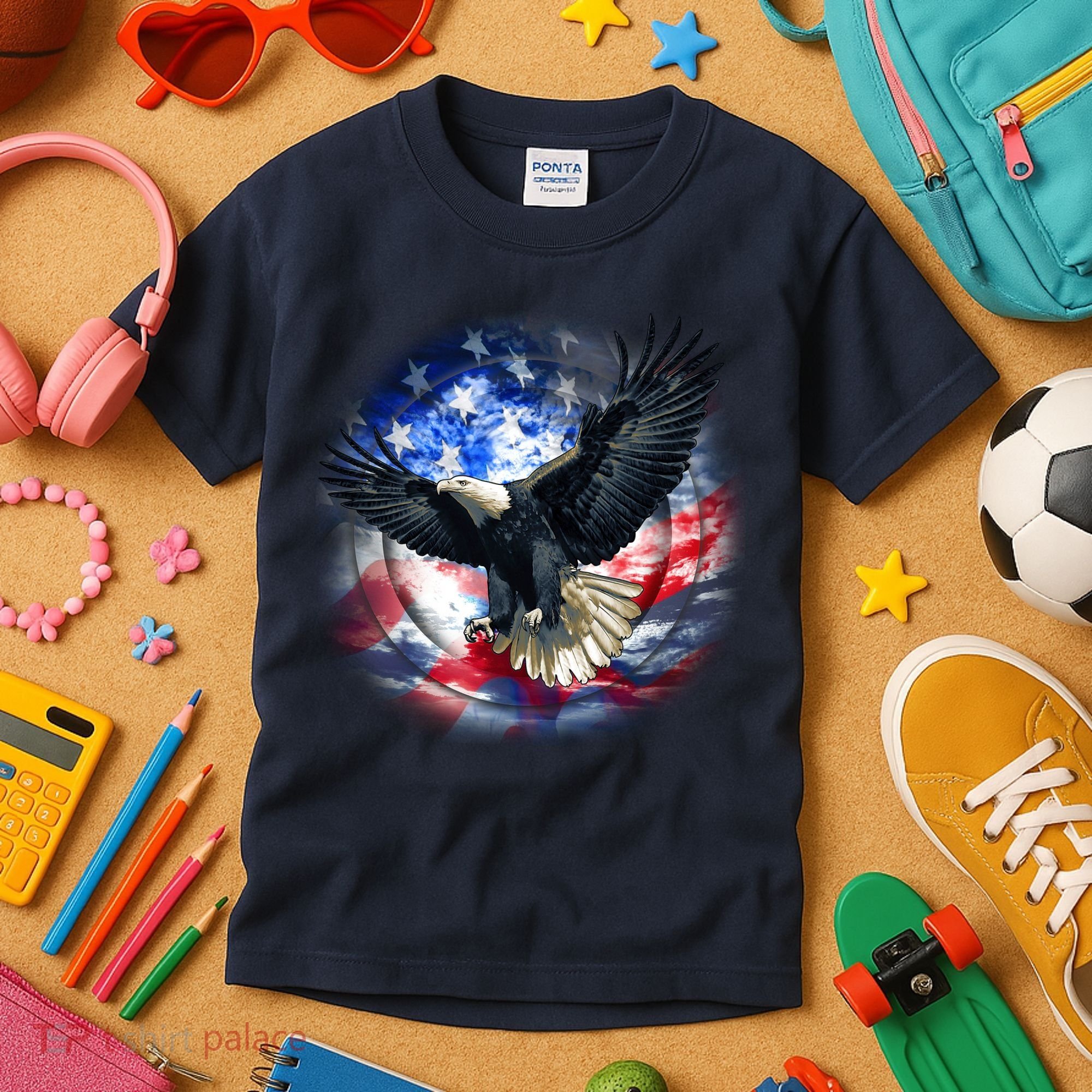 Forever Free United States Eagle Kids T-Shirt