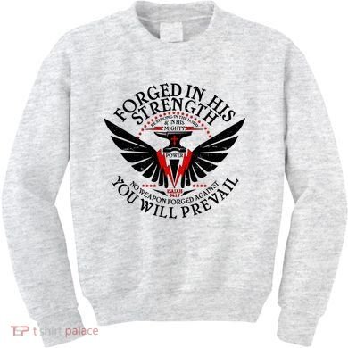 Forged In His Strength Kids Sweatshirt