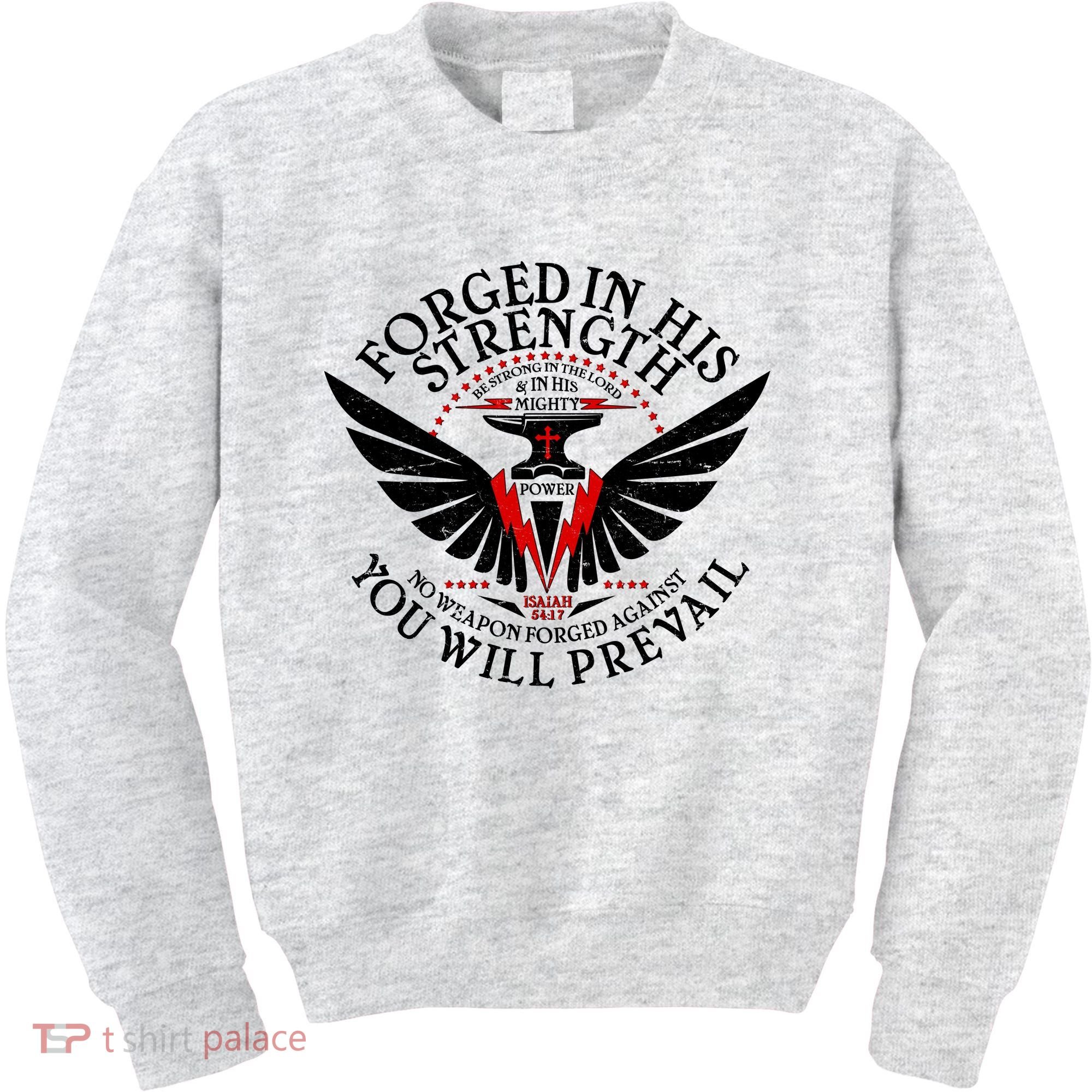 Forged In His Strength Kids Sweatshirt