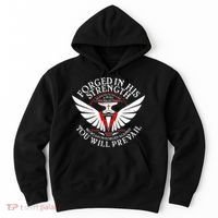 Forged In His Strength Hoodie thumb 0