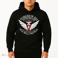 Forged In His Strength Hoodie thumb 2