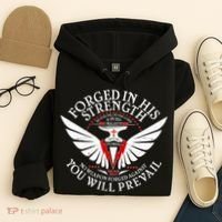 Forged In His Strength Hoodie thumb 4
