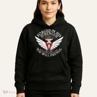 Forged In His Strength Hoodie thumb 5