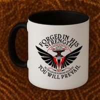 Forged In His Strength Coffee Mug thumb 2