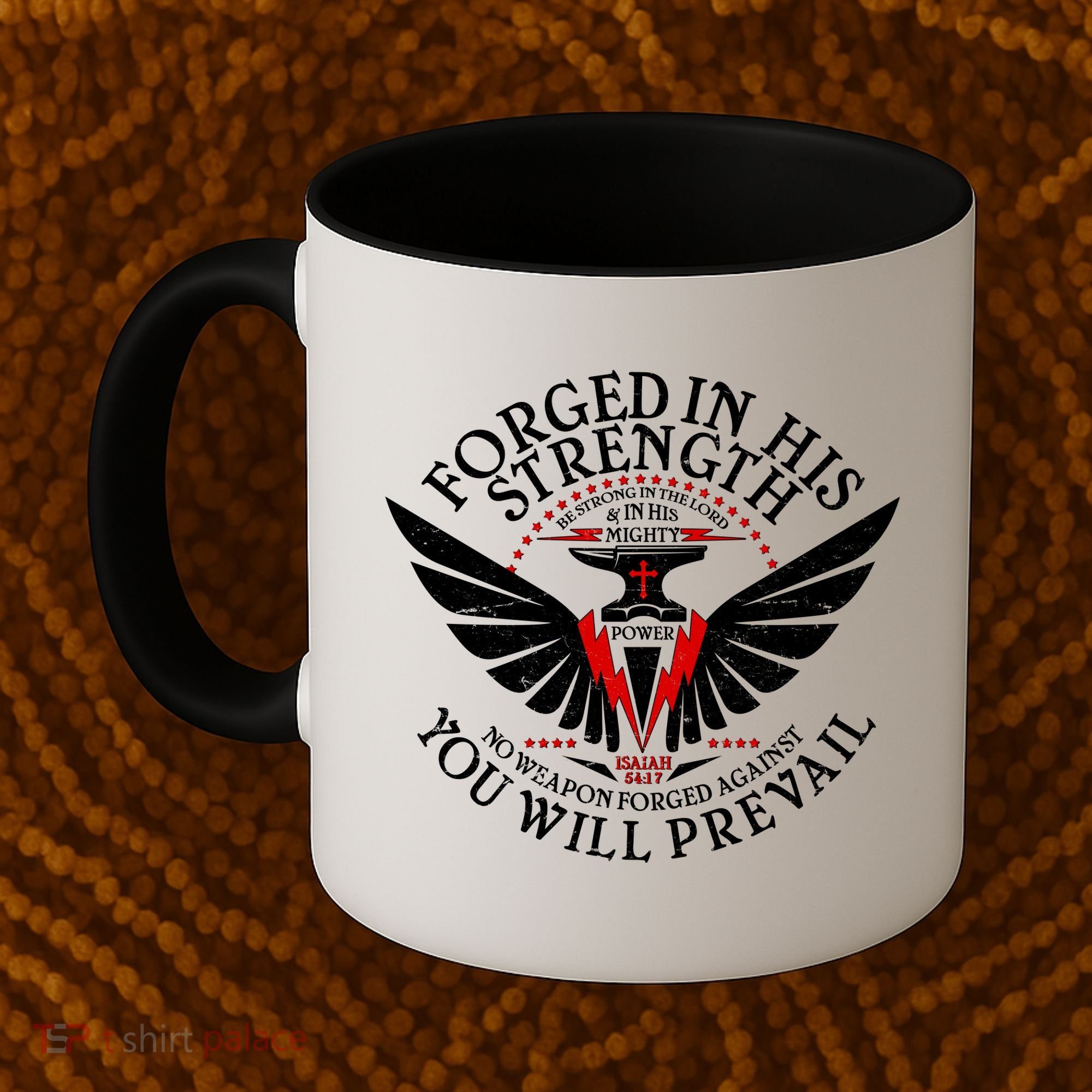 Forged In His Strength Coffee Mug