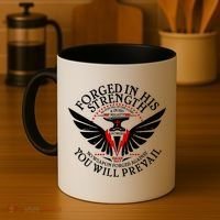 Forged In His Strength Coffee Mug thumb 4