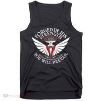 Forged In His Strength Tank Top thumb 0